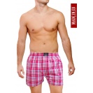 Pánske trenky El.ka - červeno-ružová kocka