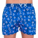 Pánske trenky Styx art- Jáchym tmavo modrá srdiečka
